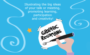 Graphic Recording....Illustrating the big ideas of your talk or meeting, promoting learning, participation and creativity!